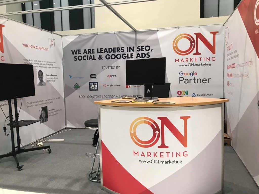 Το περίπτερο της ON.marketing στην Ecommerce & Digital Marketing Expo 2019